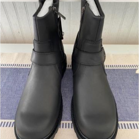 NEW Harley Davidson black leather Rambert Harness moto biker riding boots mens - Picture 3 of 10